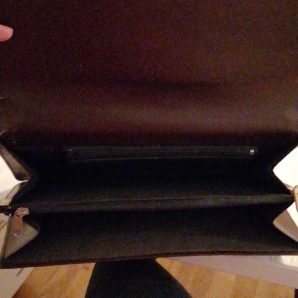 Vintage Yves Saint-Laurent dark red vintage clutch - Picture 5 of 6